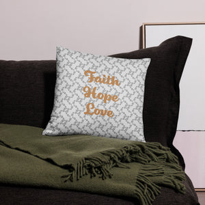 Faith, Hope & Love Basic Pillow