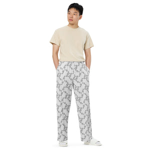 All-over print unisex wide-leg pants