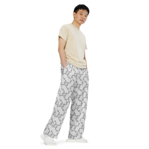 All-over print unisex wide-leg pants