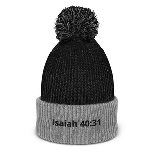 Isaiah 40:31 Pom-Pom Beanie