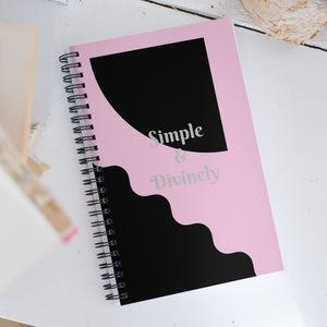 Simple & Divinely Spiral notebook