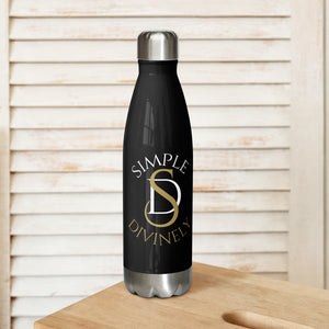 Simple and Divinely Stainless steel water bottle