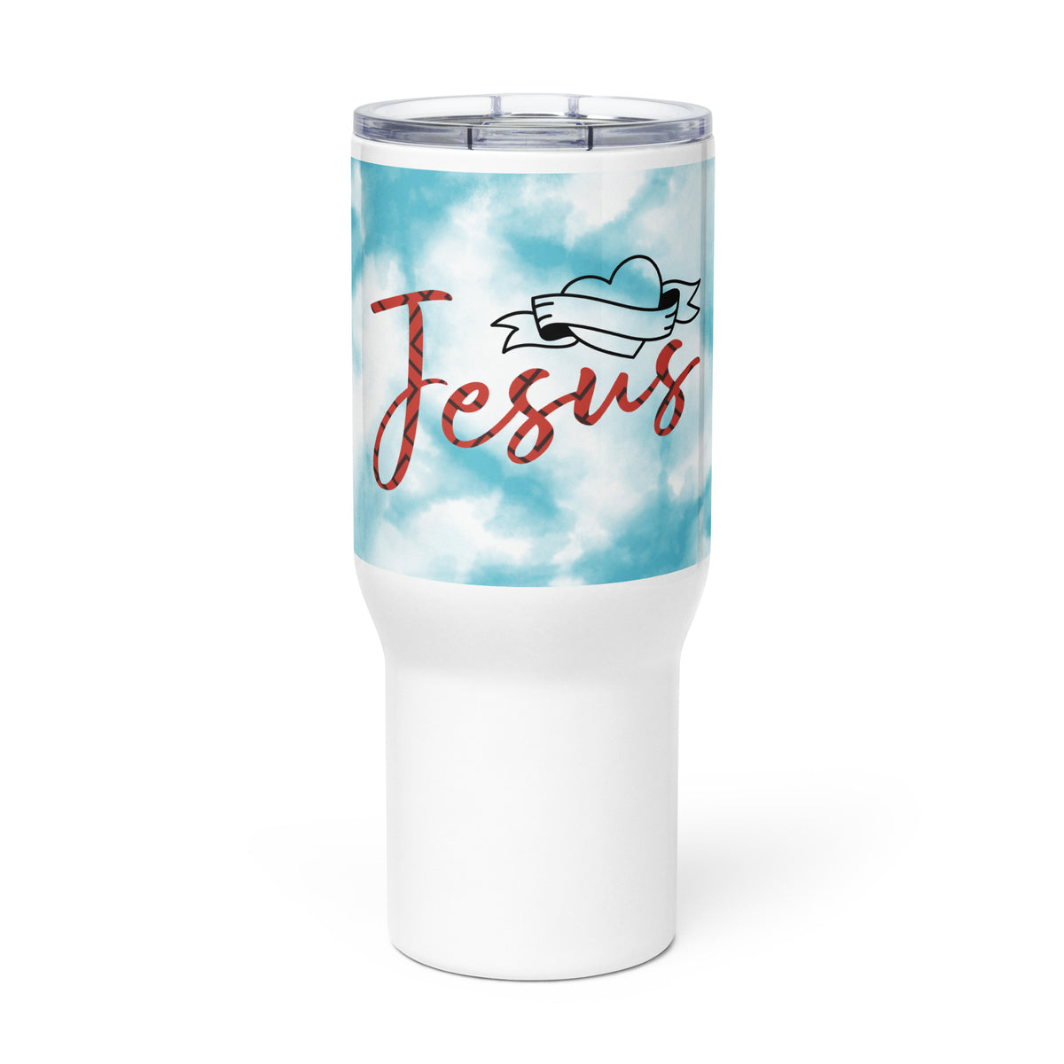 Jesus travel mug with a handle – Simple and Divinely