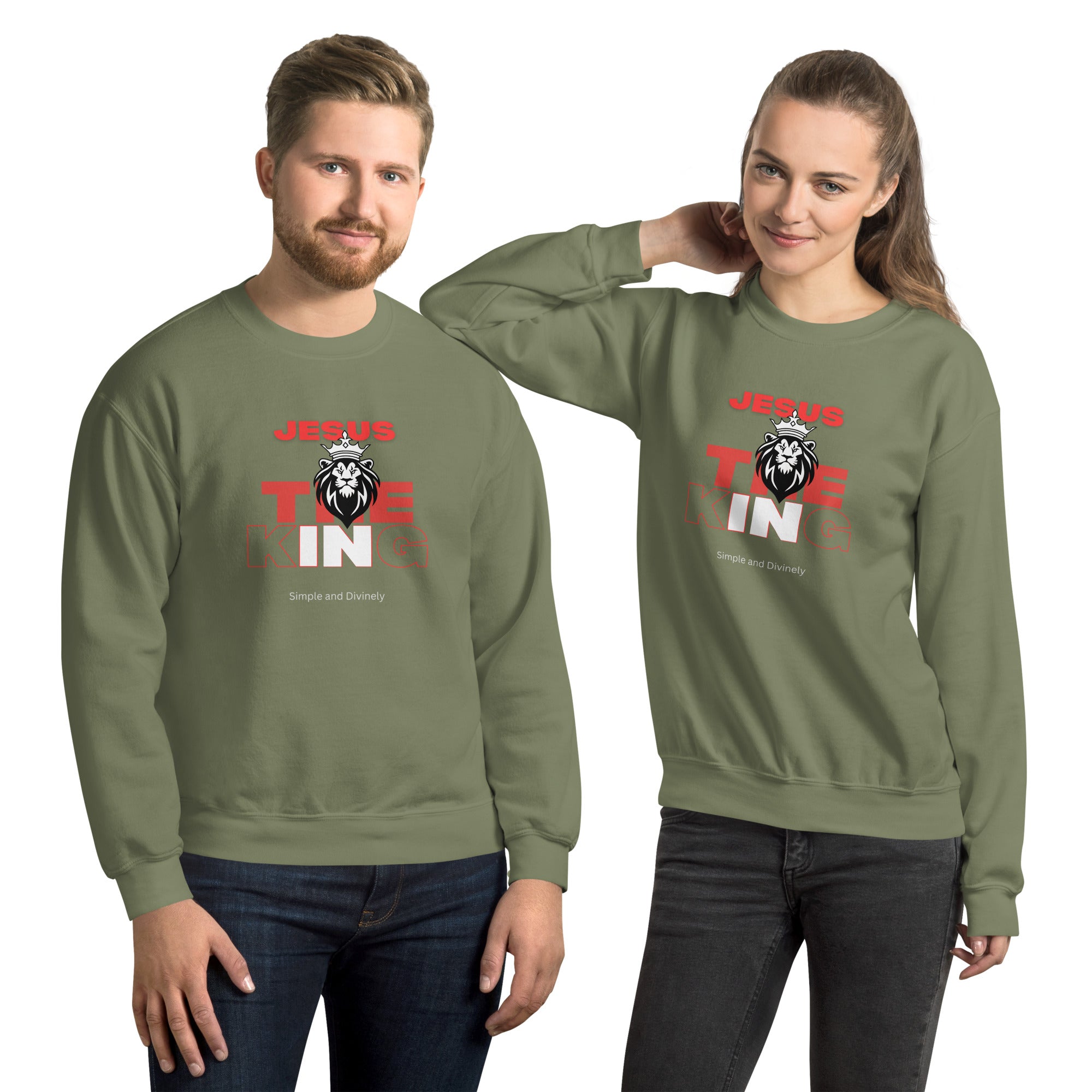 Jesus the King unisex Sweatshirt