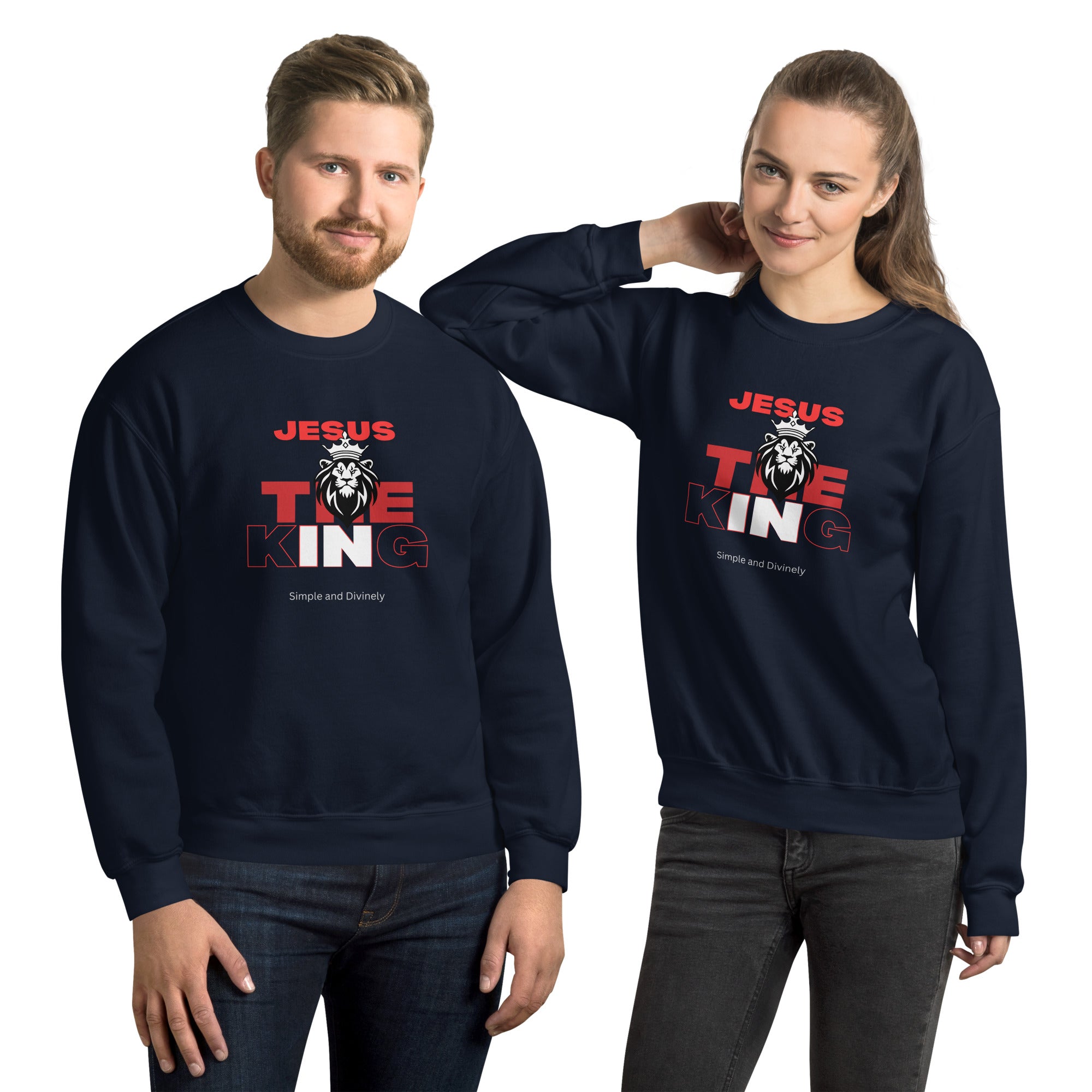 Jesus the King unisex Sweatshirt