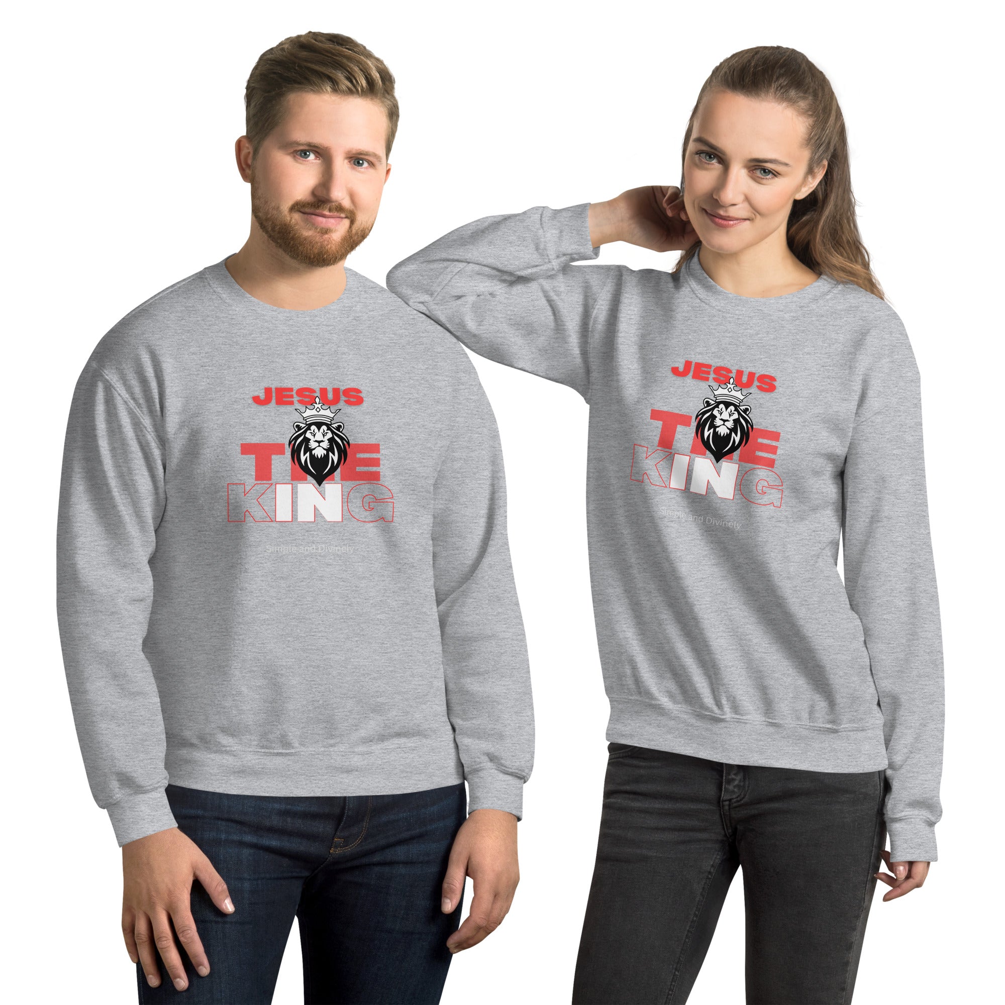 Jesus the King unisex Sweatshirt