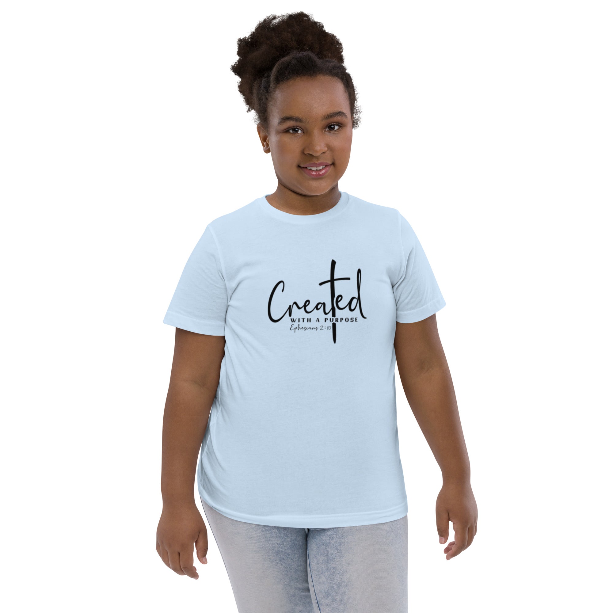 Created with a purpose youth jersey t-shirt