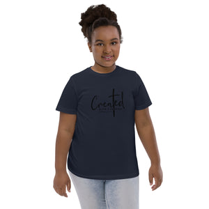 Created with a purpose youth jersey t-shirt