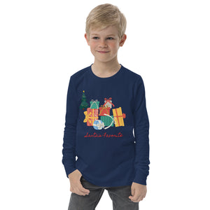 Youth long christmas sleeve tee