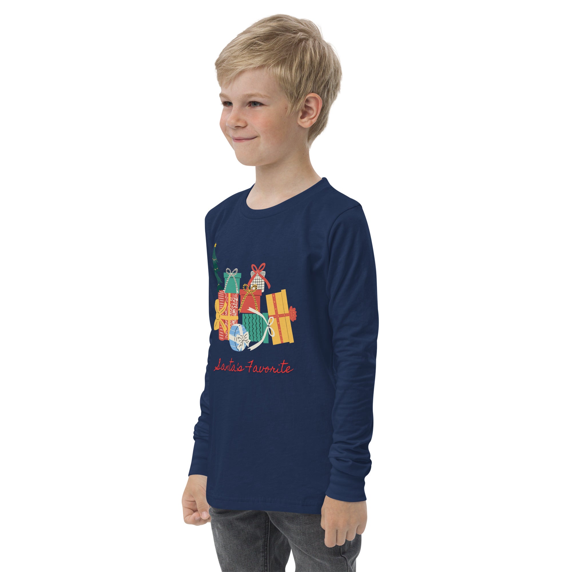 Youth long christmas sleeve tee