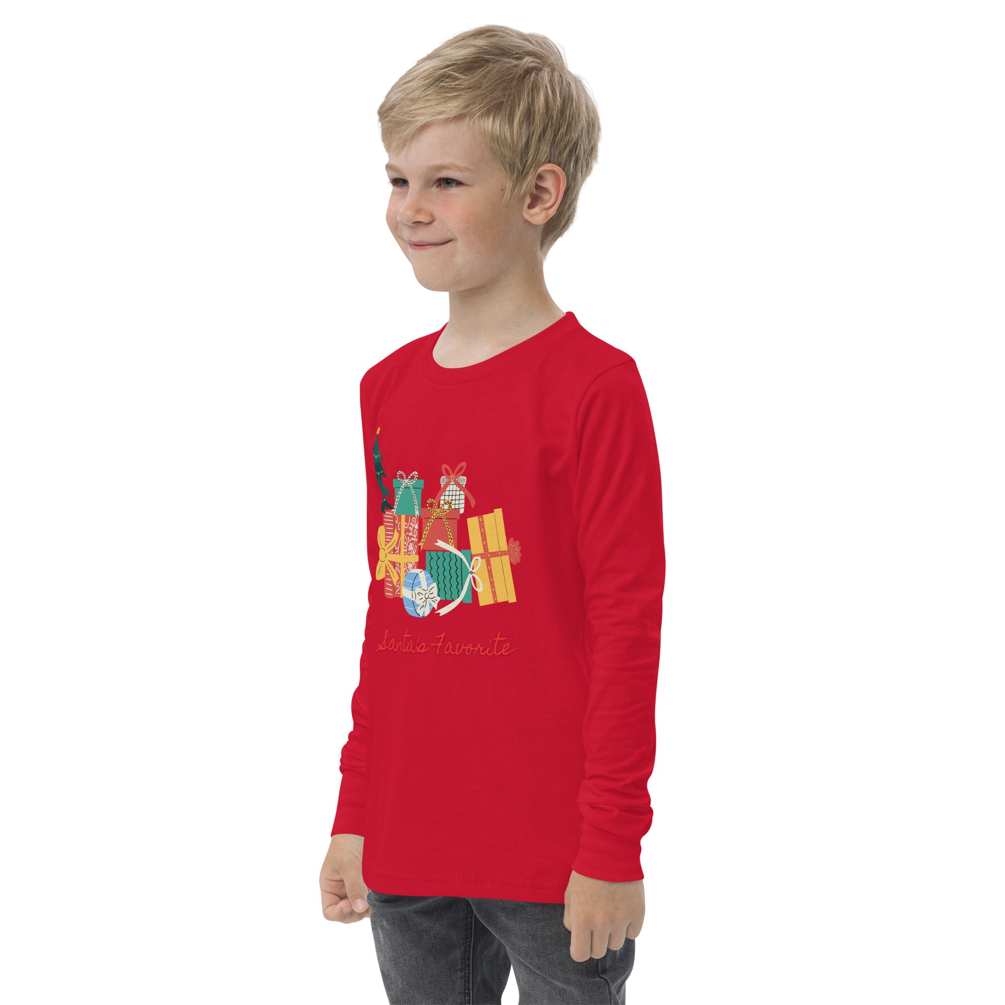 Youth long christmas sleeve tee