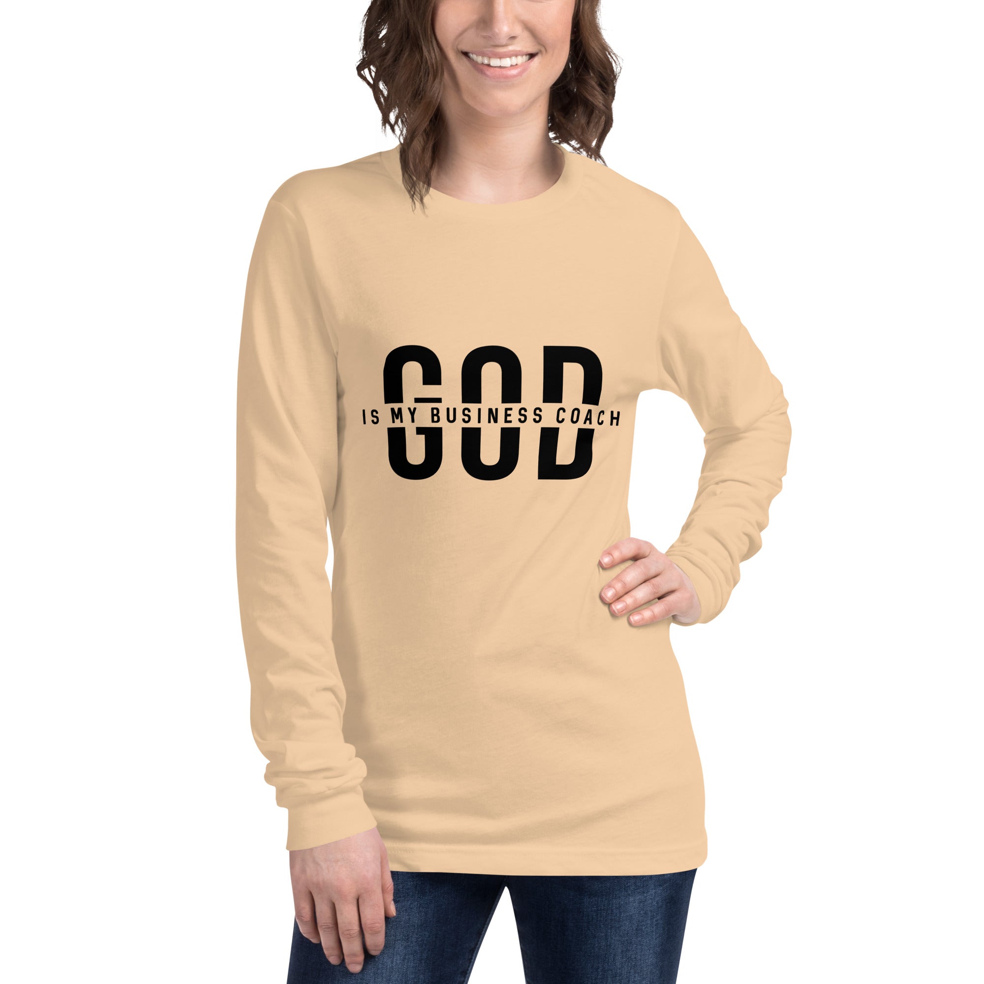 God is my Business Coach Long Sleeve Tee