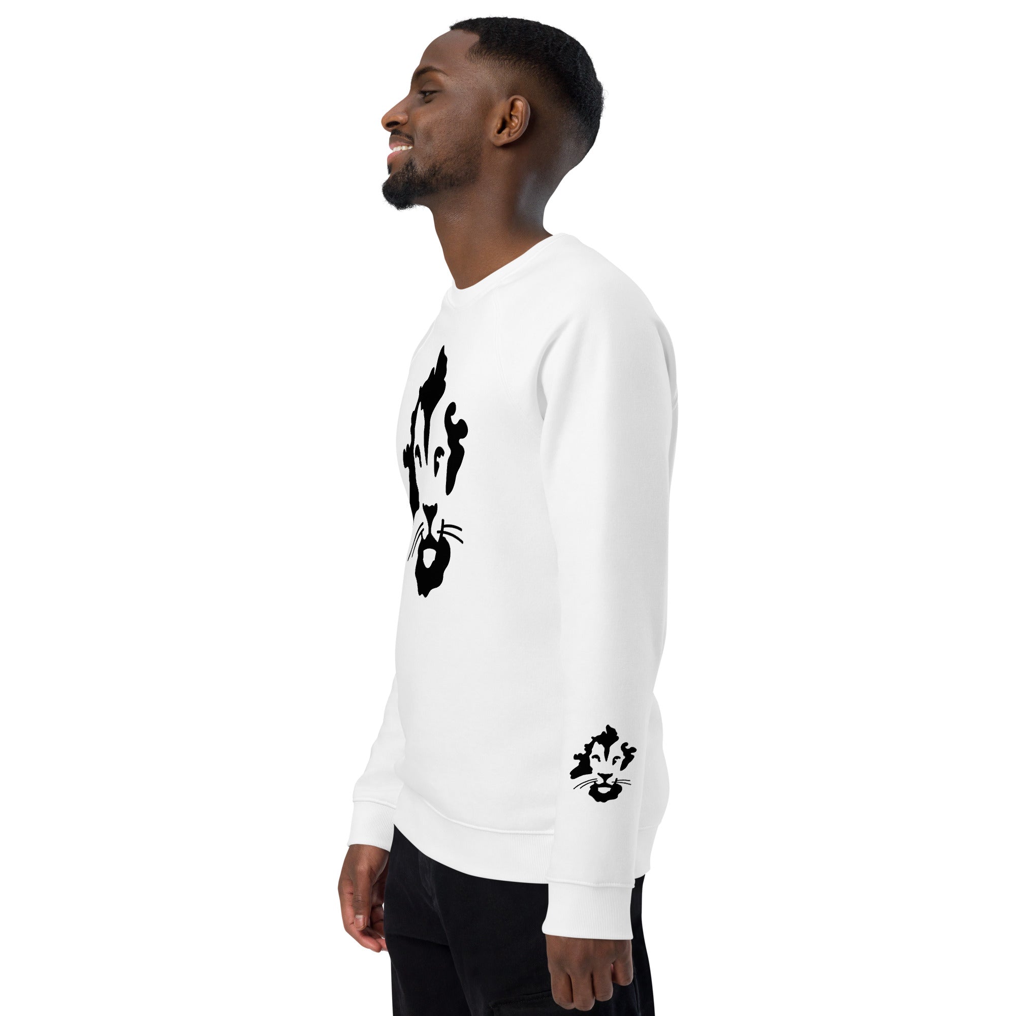 Unisex organic raglan sweatshirt